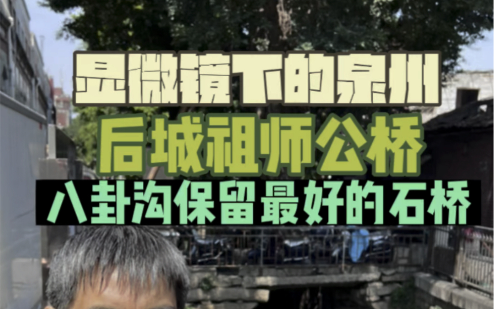 泉州后城祖师公桥,八卦沟二十四桥里面保存最好的一座石桥哔哩哔哩bilibili