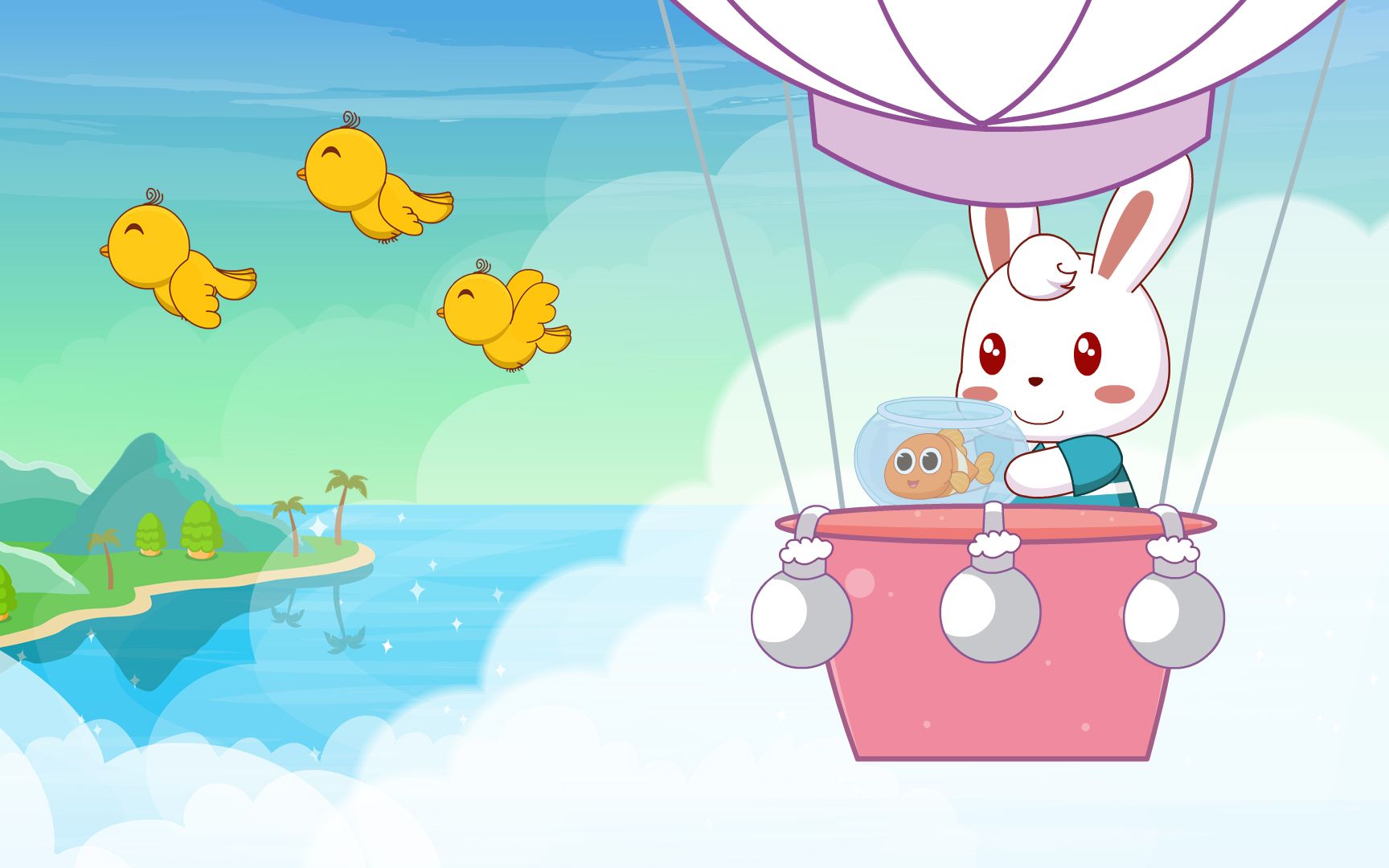 兔小贝儿歌:热带鱼的渴望,一直能飞向蓝蓝的天空