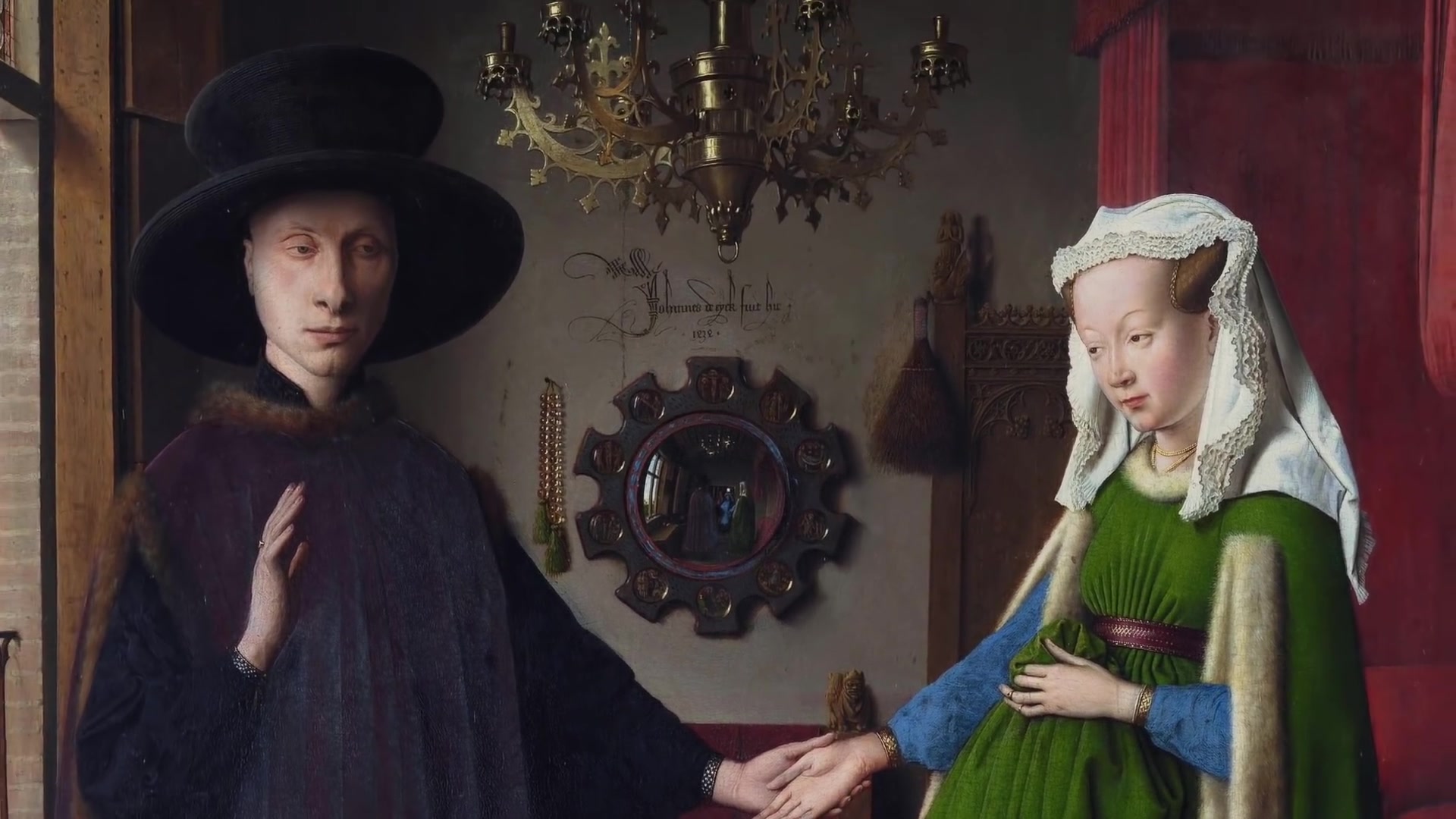 扬‧凡‧艾克《阿尔诺芬尼夫妇像》(Jan van Eyck The Arnolfini Portrait)《大作解说》(Great Art Explained)哔哩哔哩bilibili