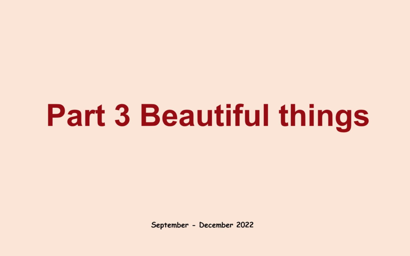 【高分素材】912月雅思口语part 3新题:Beautiful things哔哩哔哩bilibili