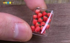 DIY Fake food  Miniature Strawberries 微型仿制食玩模型制作 草莓哔哩哔哩bilibili