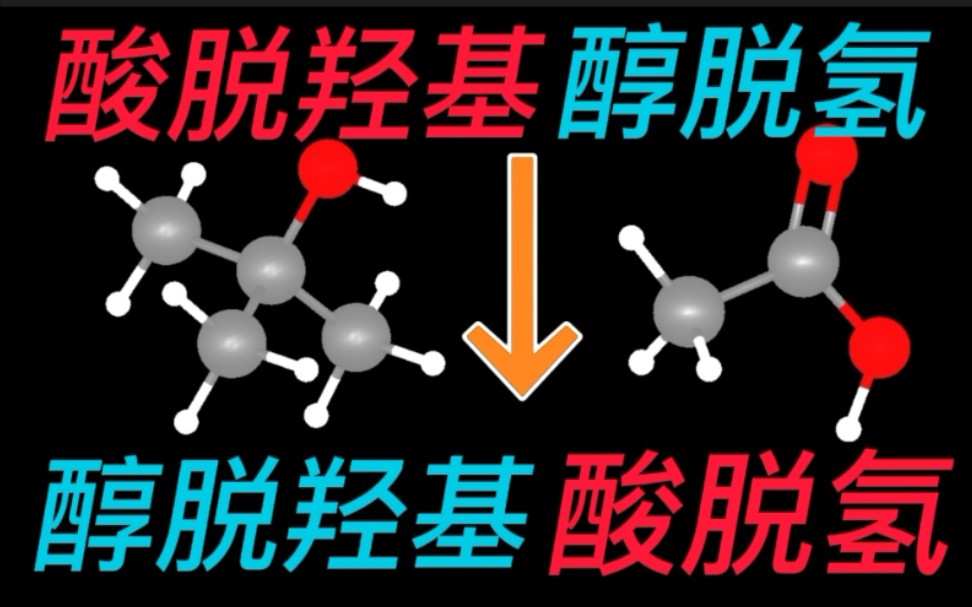 〔科普〕酯化反应的另一面:醇脱羟基酸脱氢哔哩哔哩bilibili