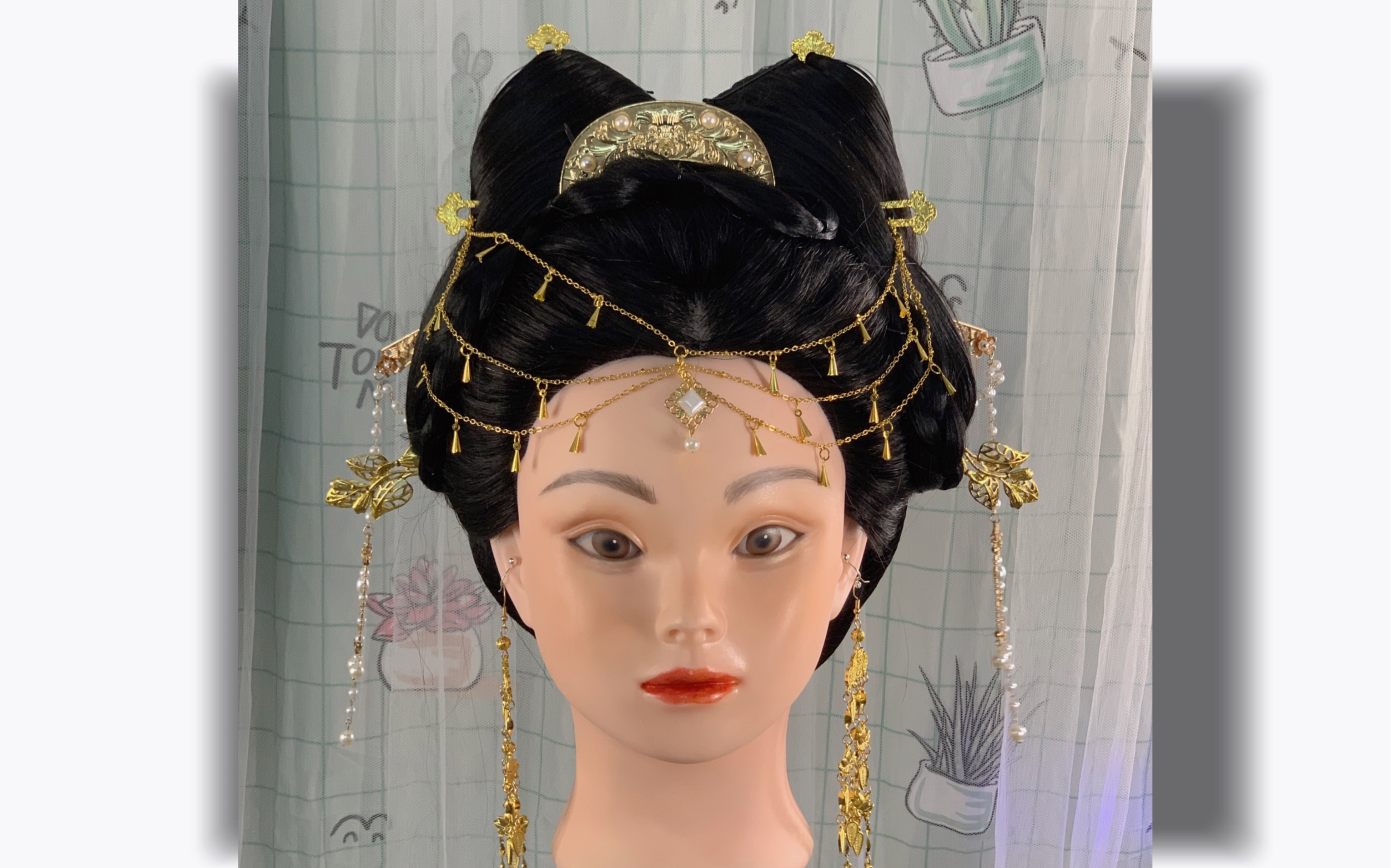 富贵唐风汉服发型小记