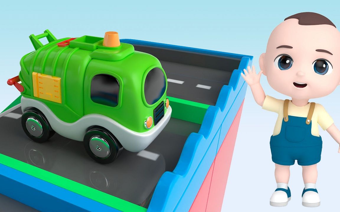 早教动画:给汽车玩具涂颜色,认识车辆和颜色