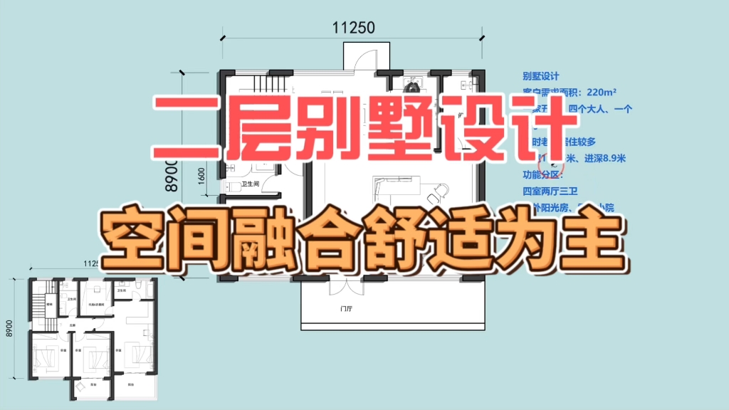 二层别墅设计、空间融合舒适为主哔哩哔哩bilibili