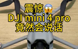 Download Video: 震惊！DJI mini 4 pro竟然“会说话”?