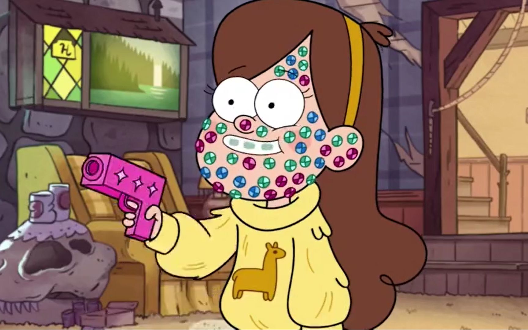 【怪诞小镇】梅宝的品味太独特,全脸镶钻这操作,叹为观止