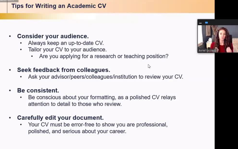 【CV】Tips for Writing an Academic CV丨如何做出漂亮的学术CV哔哩哔哩bilibili