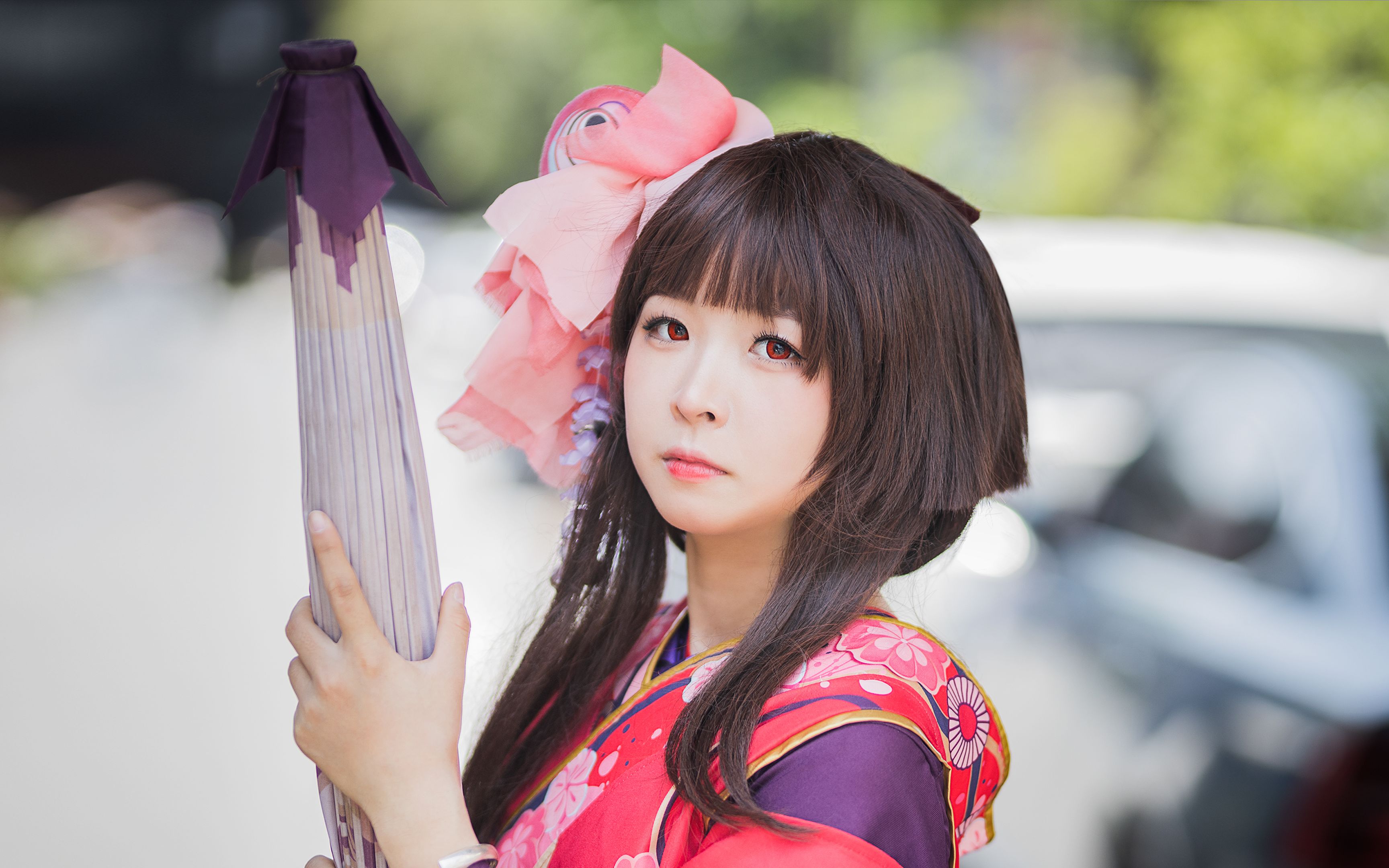 【4k120】杭州第三届萌次元漫展 阴阳师神乐原皮cos小姐姐 适马50 1.