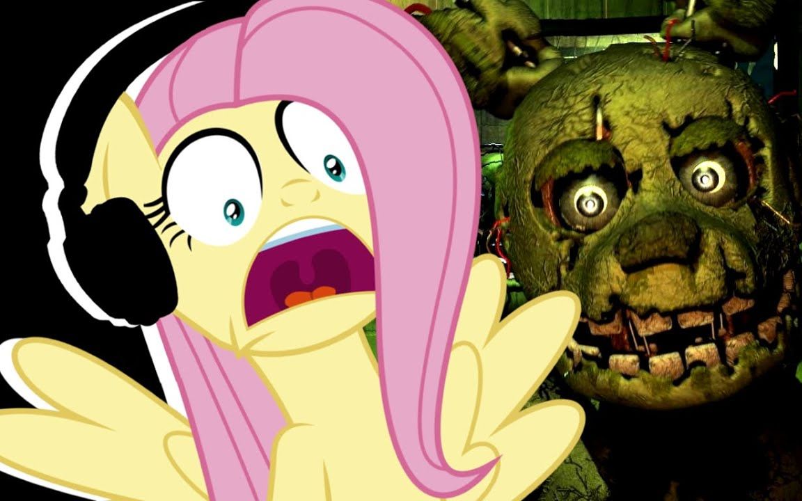 [图]Fluttershee plays Five Nights at Freddy's 3 🍉 | LOSING IT!