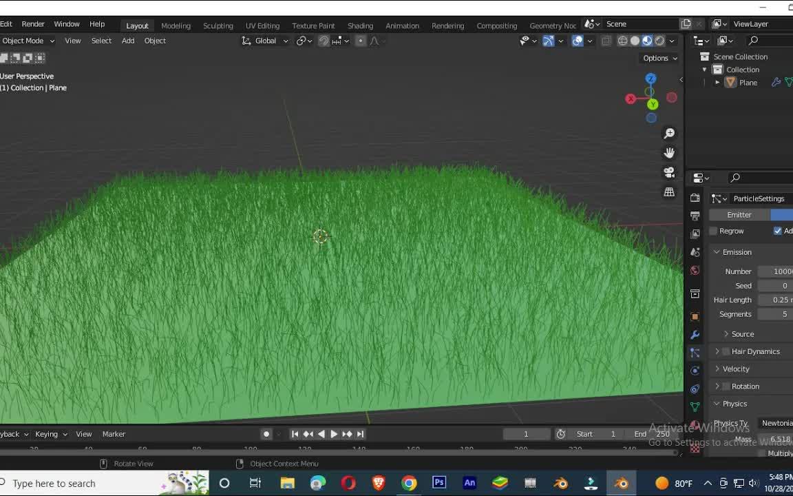 iBlender中文版插件Grass 教程如何在Blender中制作草 制作草Blender哔哩哔哩bilibili