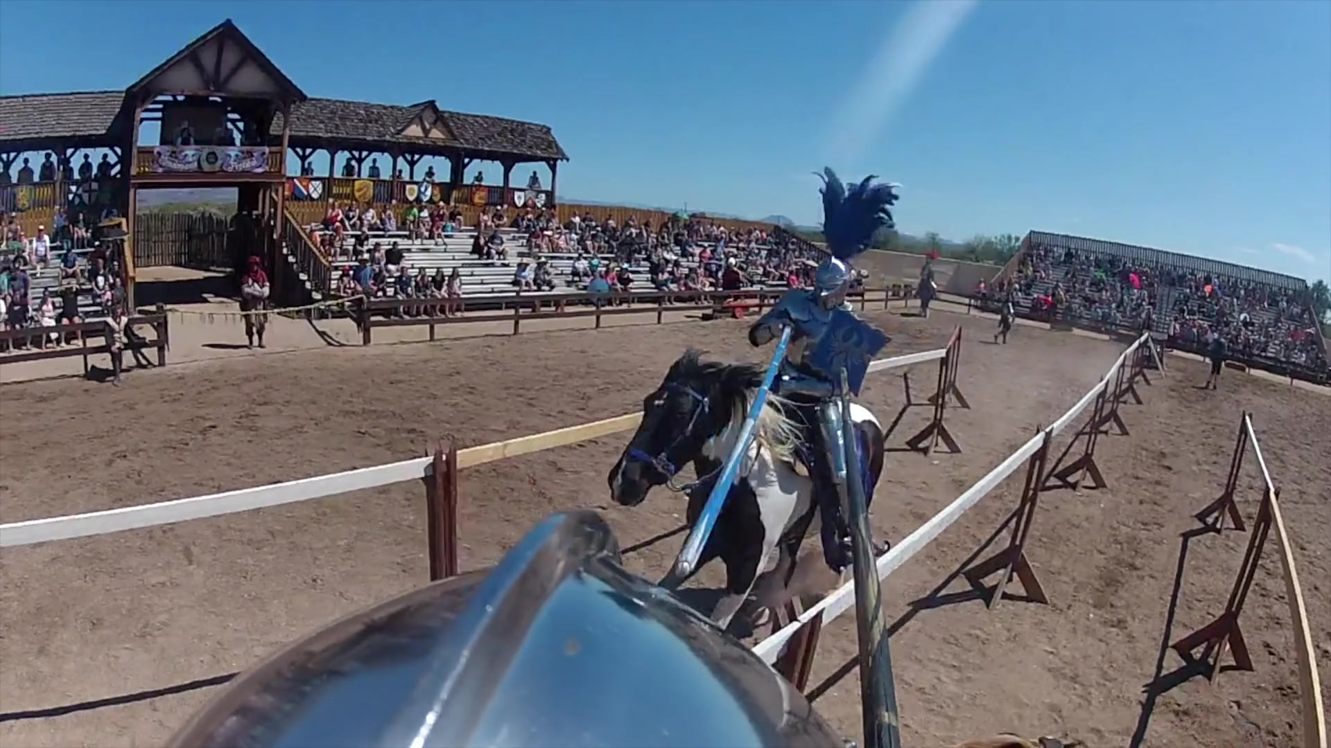 中世纪文化节马上骑枪比武视频集锦(gopro头盔摄像机视角)(2017年)