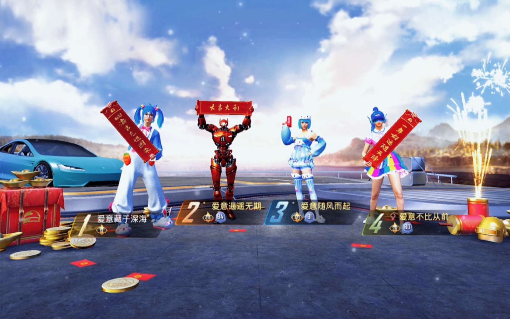 和平精英:锦绣画团员,大吉大利和平年