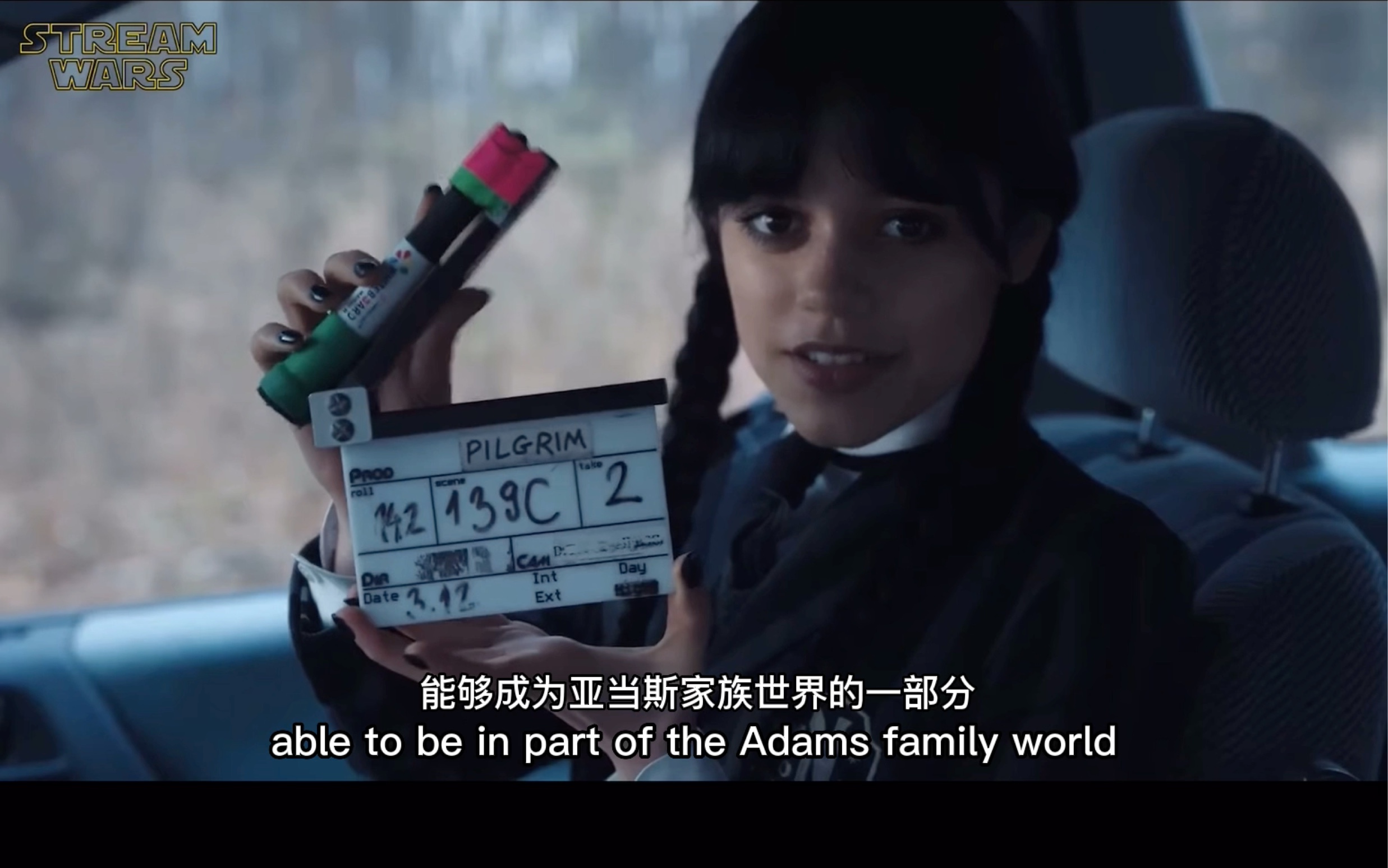 「星期三」制作星期三与jenna ortega的最佳幕后,布景访问和有趣的