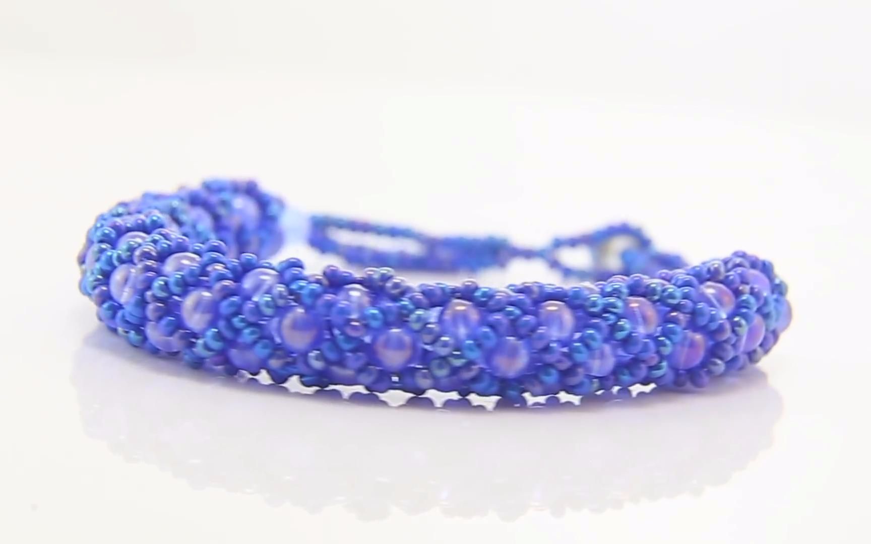 串珠 水晶卡利普索管状网状手镯 How To Make The Crystal Calypso Tubular Netted Bracelet.哔哩哔哩bilibili