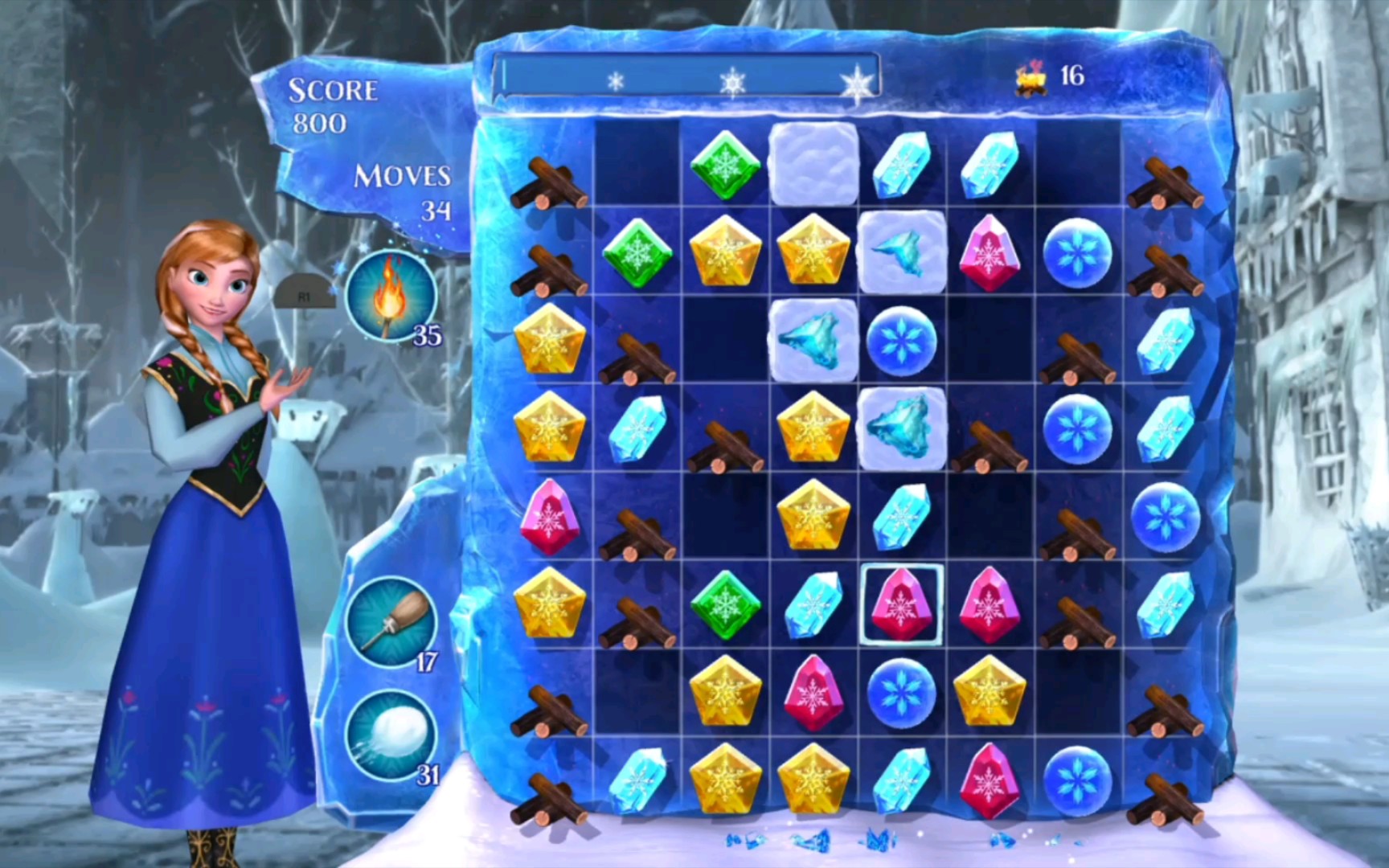 ps4冰雪奇缘冰纷乐frozenfreefallsnowballfight第214关