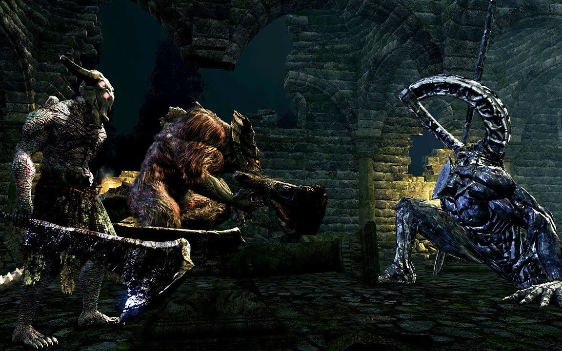 【黑暗之魂】牛头恶魔&山羊头恶魔vs楔形石恶魔