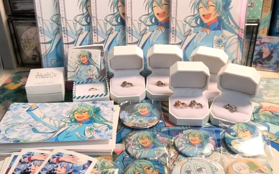 谷子开箱_偶像梦幻祭日日树涉4k6白西盘