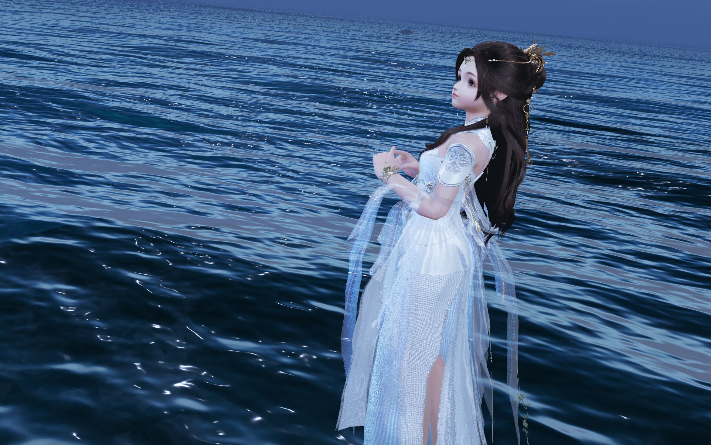 剑网3白楼兰盒子萝莉实装动作展示