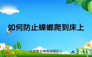 Download Video: 如何防止蟑螂爬到床上，防止蟑螂爬到床上