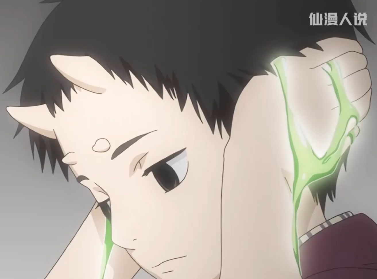 男孩每天都会脱落一次龙角,可第二天又会长出新的,虫师银古第一次见的