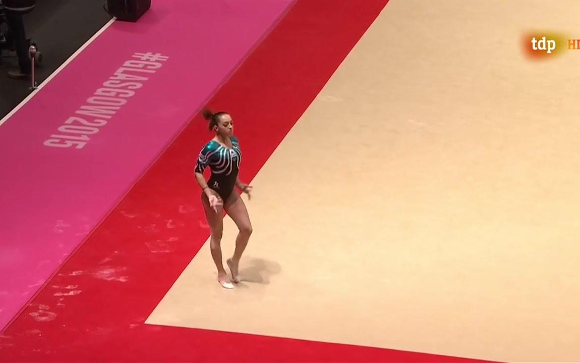 2015年体操世锦赛 拉里萨Larisa Iordache 自由操 女子个人全能哔哩哔哩bilibili