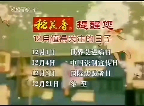 2008年12月下半月CCTV1新闻联播前后广告、晚间天气预报合集哔哩哔哩bilibili