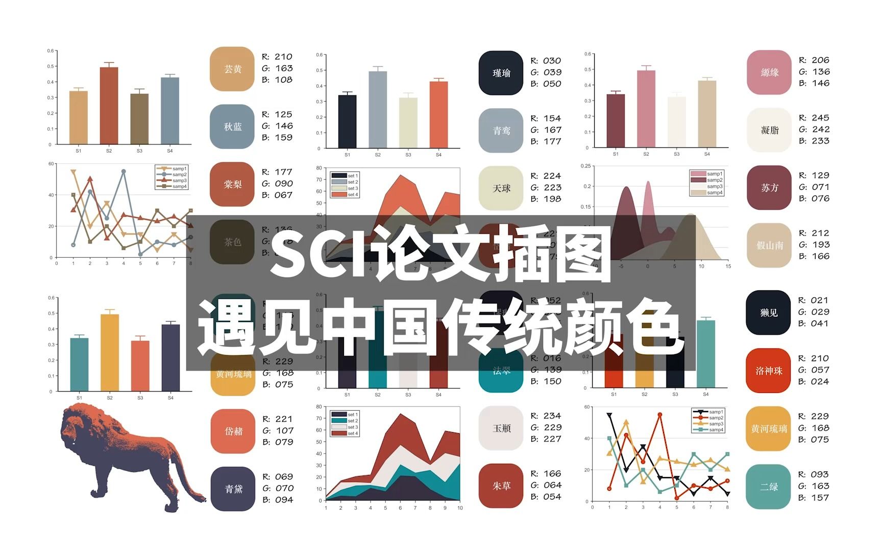 SCI,但中国风~当SCI论文插图遇上中国传统颜色part2哔哩哔哩bilibili