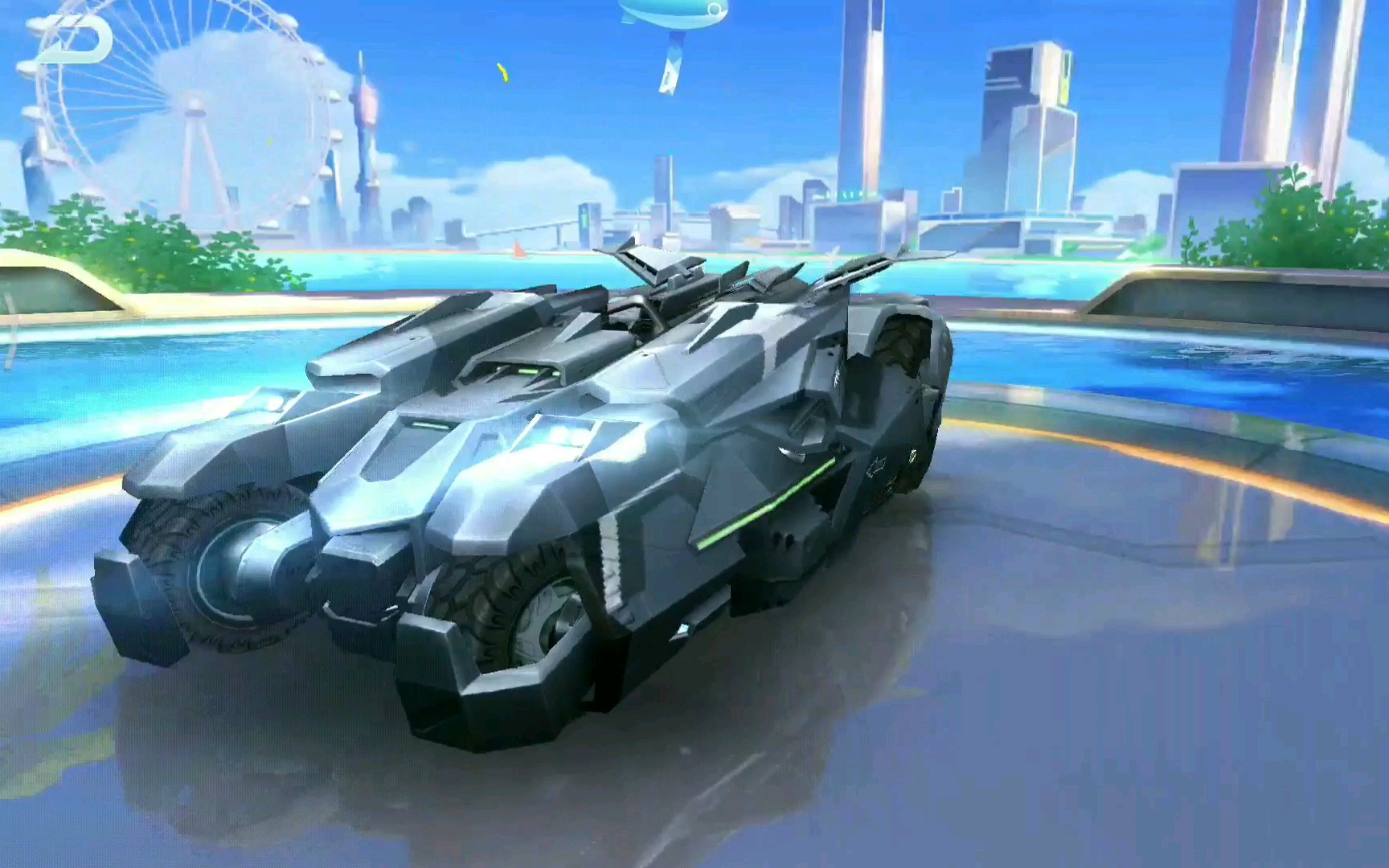 "暴风所至,雪国之光"暴风雪模型展示及跑图录像【qq飞车手游】_哔哩