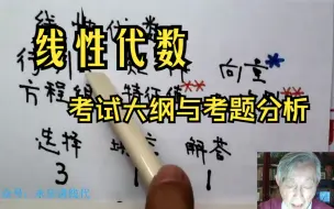 Video herunterladen: 李永乐老师讲解线性代数考试大纲与考题分析