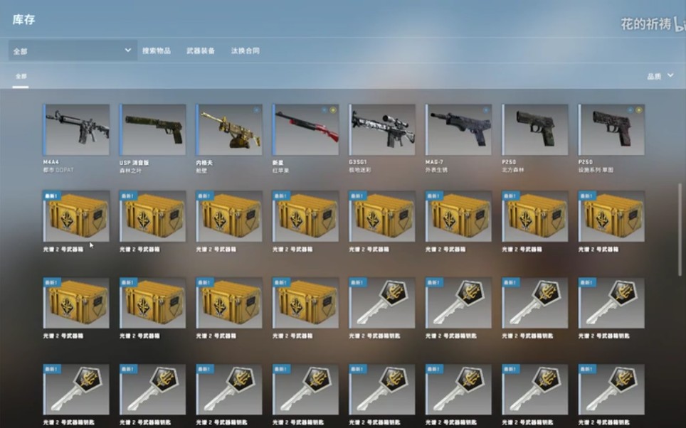 csgo开箱12个光谱2号宝箱能开出啥