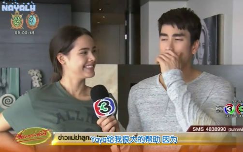 [图]【NAYALH中字】160822 Nadech Yaya《换错身爱对人》早间新闻拍摄花絮