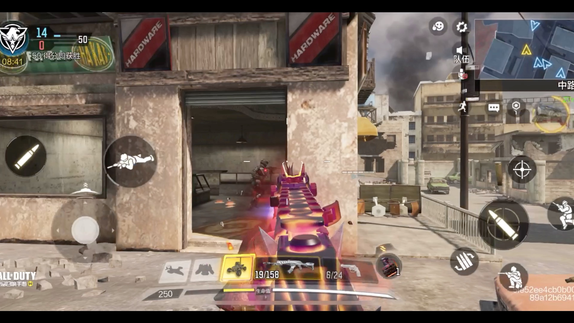 使命召唤手游这里录一个ak117火龙咆哮的人机测试视频