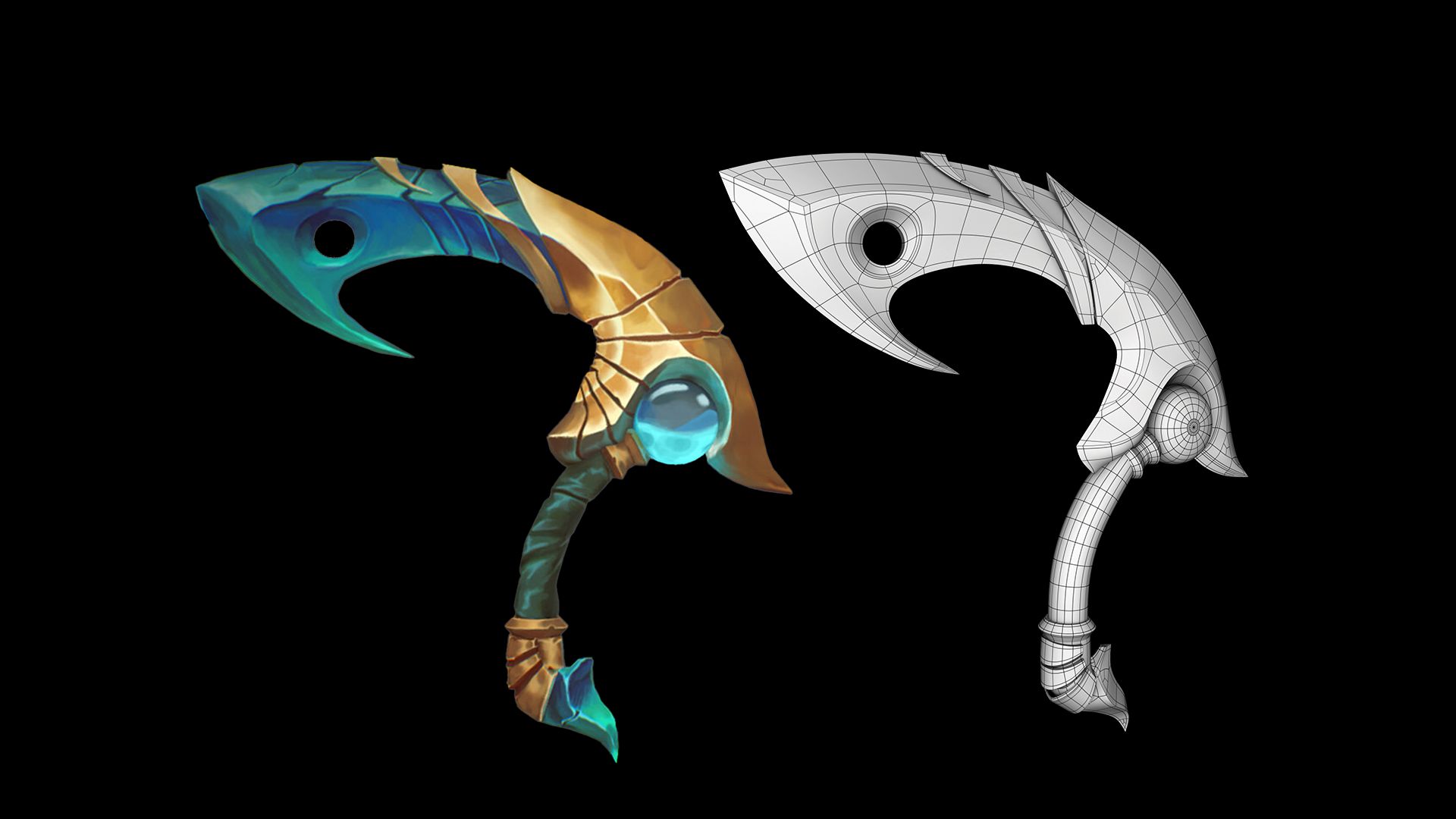 maya新手建模教程!零基础游戏武器建模案例教学(1小时学会制作)