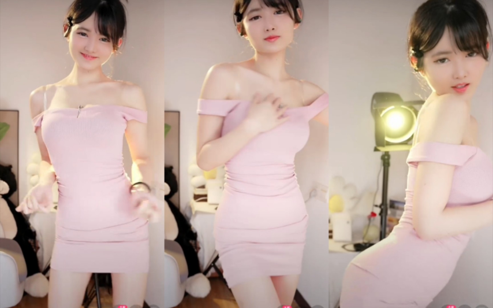 快手 韩小饭 包臀裙 抖胸舞