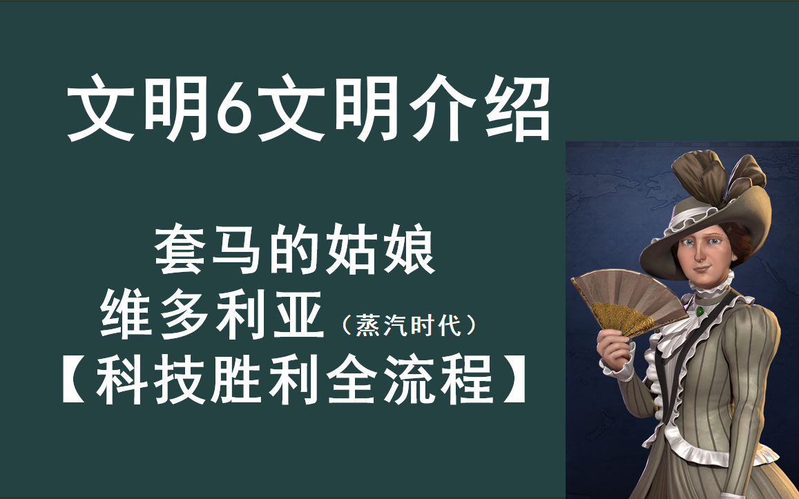 【文明6】维多利亚蒸汽时代 科技胜利全流程单机游戏热门视频