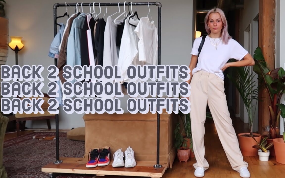 【Laini Ozark】返校日常穿搭分享 | Back to School Lookbookdress code approved outfit ideas哔哩哔哩bilibili