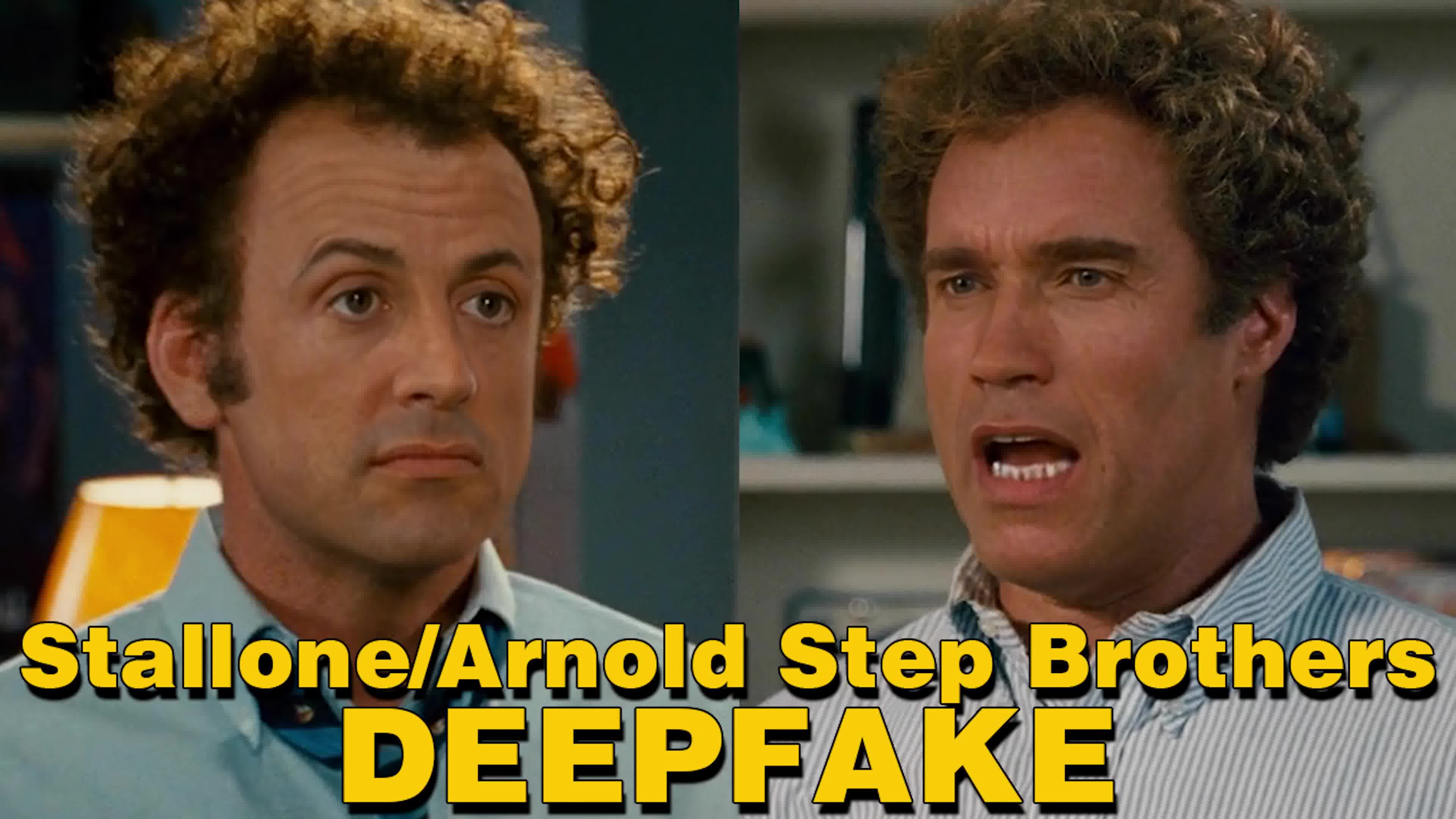 [图]史泰龙和施瓦辛格出演《非亲兄弟》 Step Brothers Deepfake