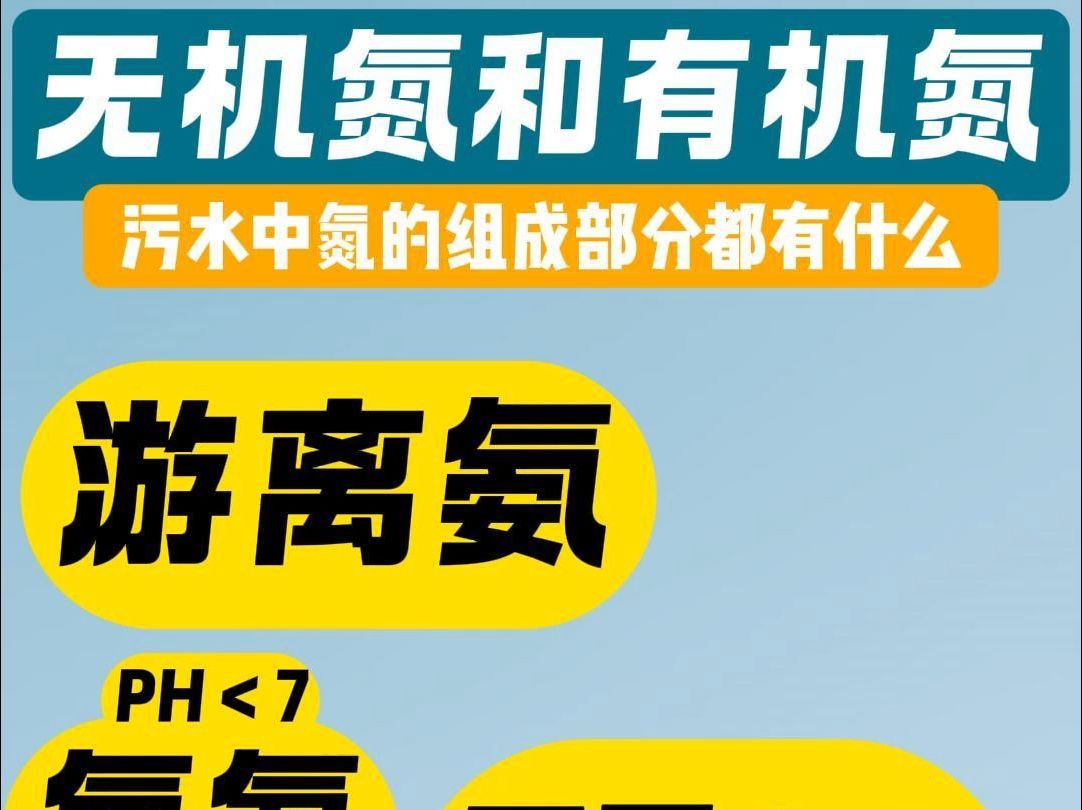 污水中氨都包含什么? #污水处理 #聚丙烯酰胺 #聚合氯化铝哔哩哔哩bilibili