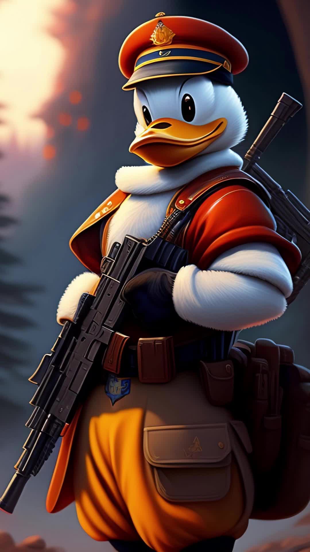 这是一只战斗鸭