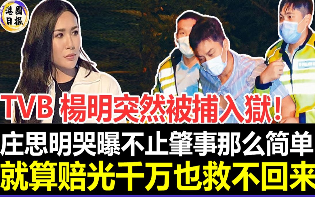 轰动全港!TVB杨明突然被捕入狱!庄思明含泪曝光真相,不止肇事那么简单!这次就算赔光千万也救不回来!#杨明#TVB哔哩哔哩bilibili