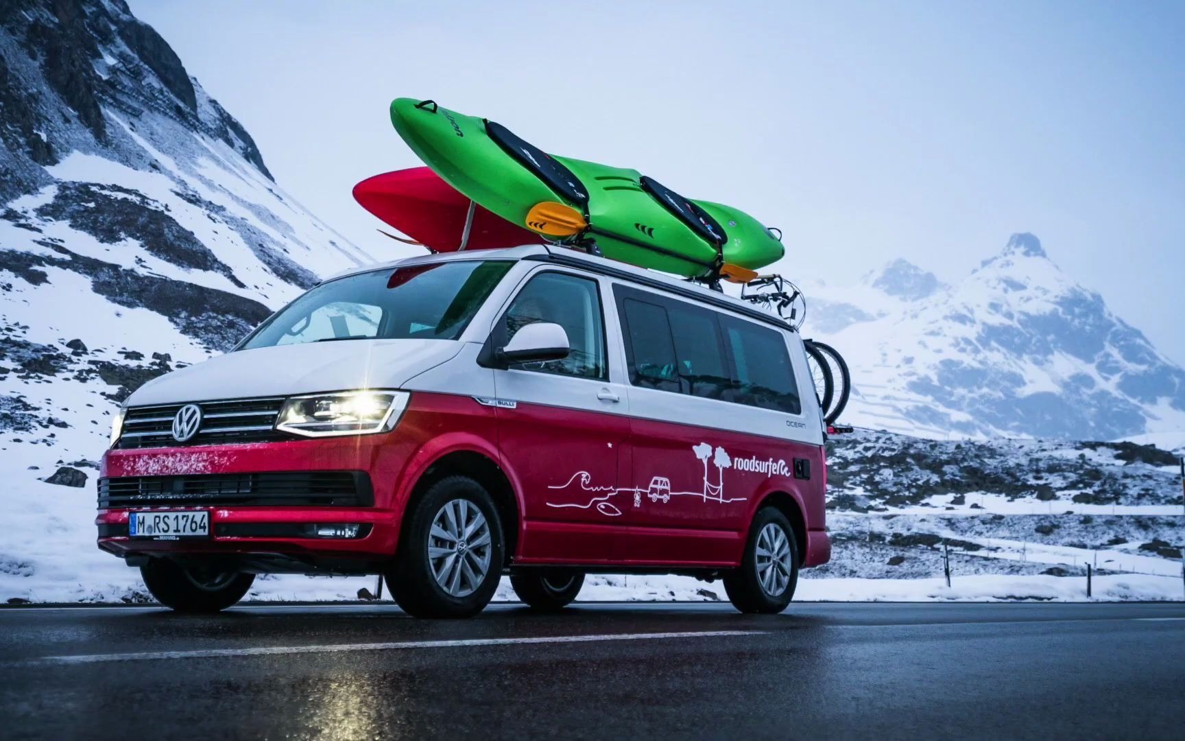 大众t6升顶露营车的风光片_哔哩哔哩_bilibili