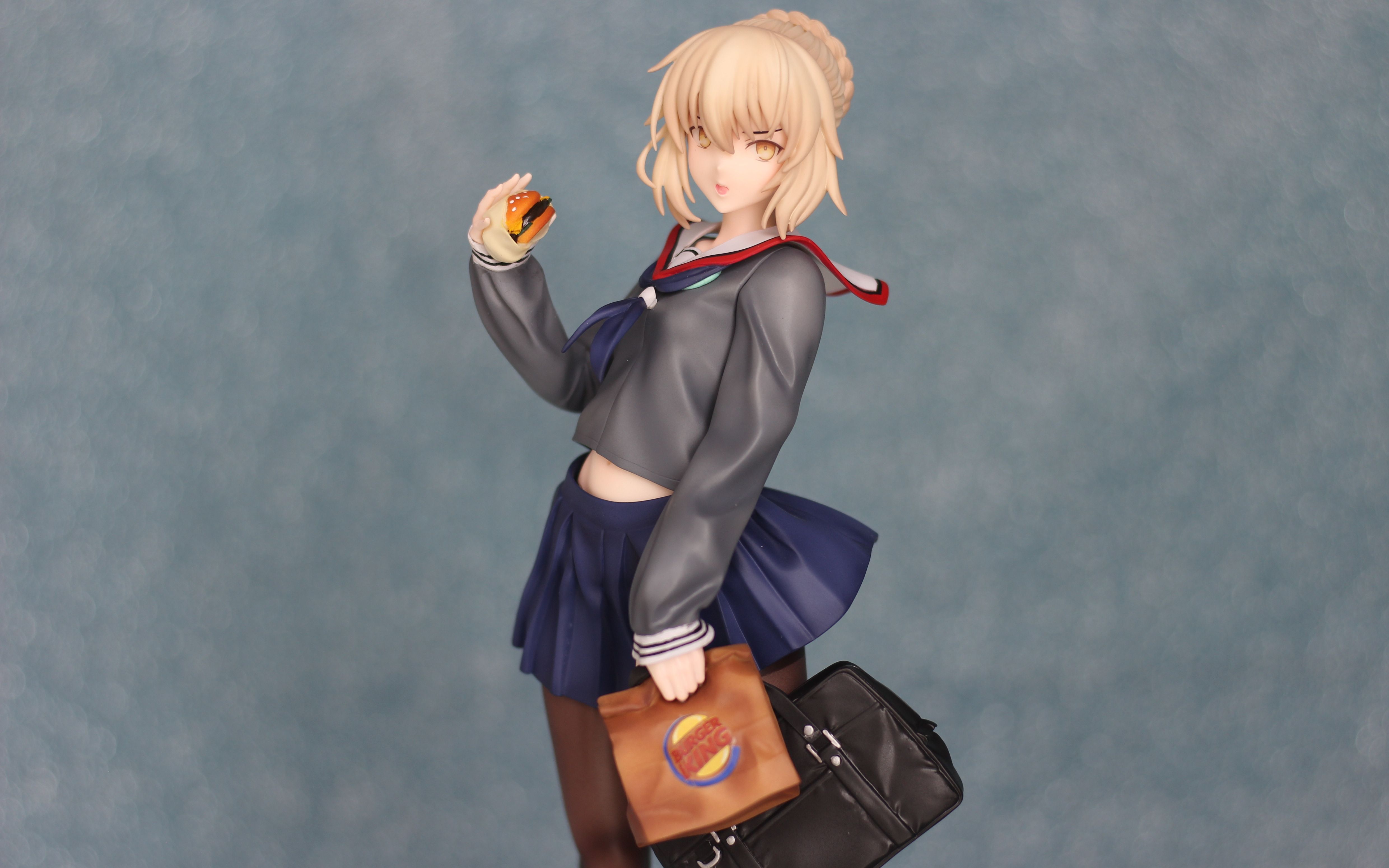 活动作品手办涂装汉堡王saber