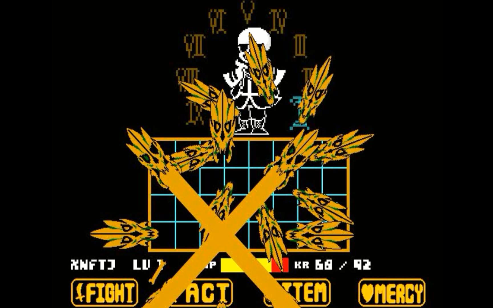 【numbertale】第二阶段仅掉27点血无药通关!(肝)_哔哩哔哩_bilibili