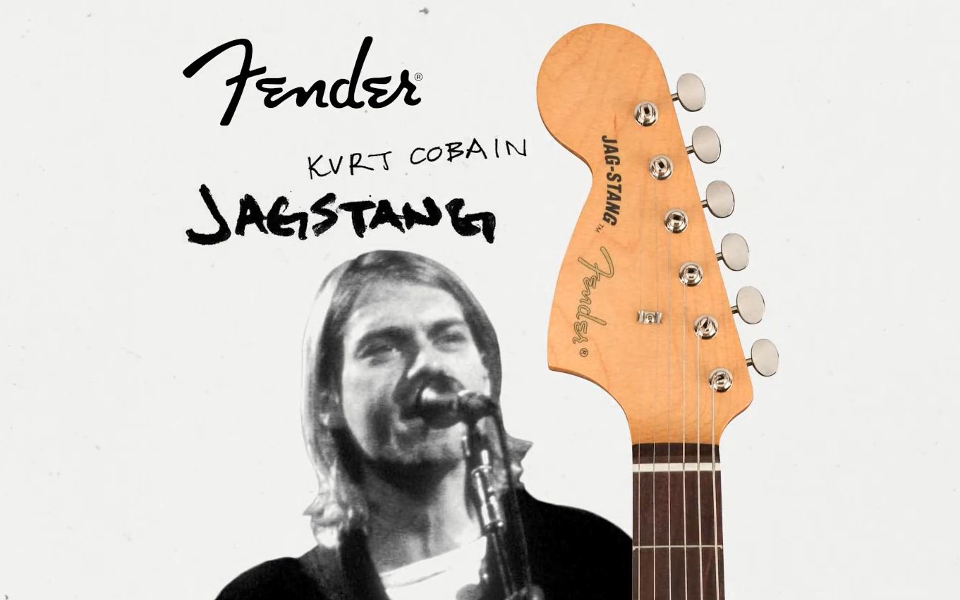 【發時達樂器】地下搖滾傳奇kurt cobain簽名款fender