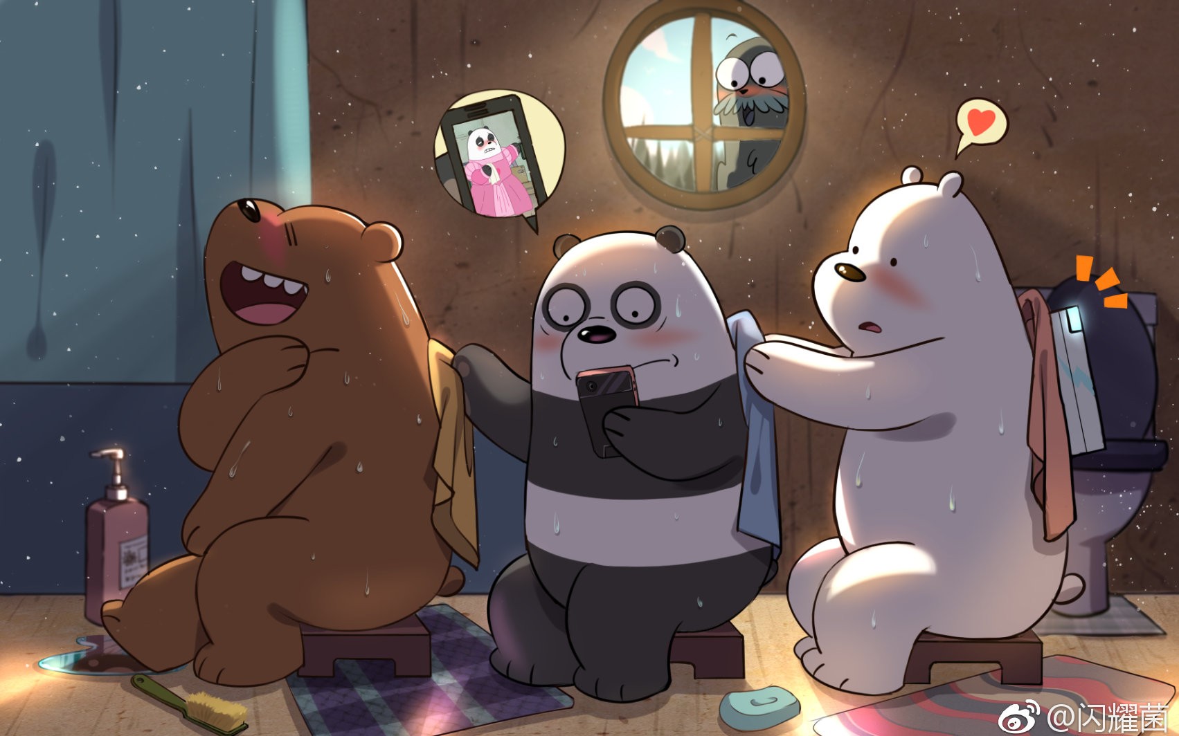 三只熊壁纸动画片图片