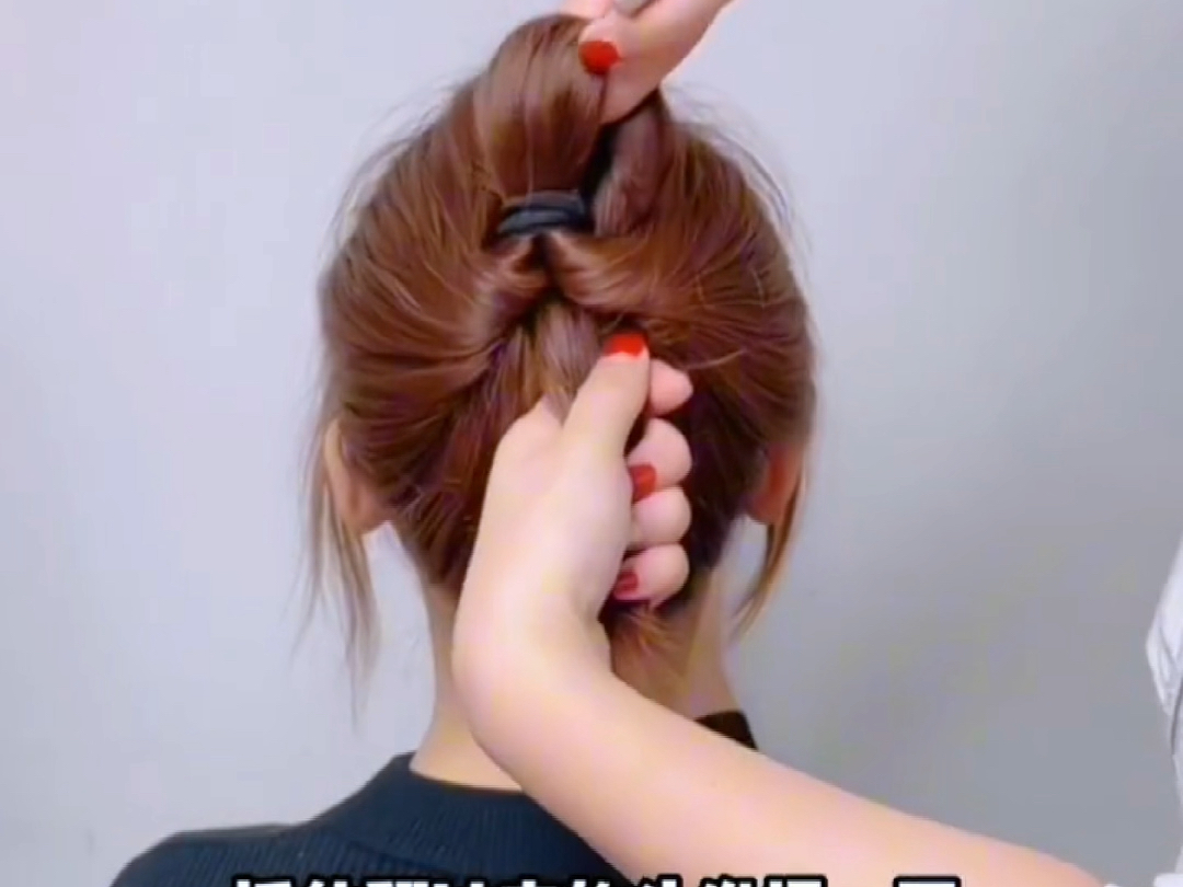 新中式发簪盘发教程