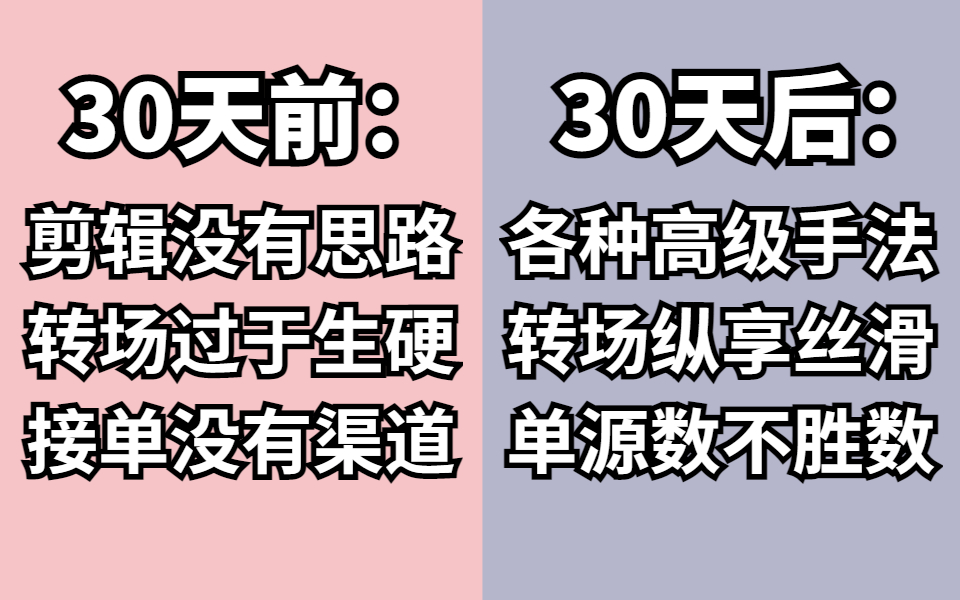 [图]【精华版】2023最全PR剪辑学习清单，手把手教你花30天时间如何逼自己快速学会视频剪辑，让你的水平快速达到接单！！！