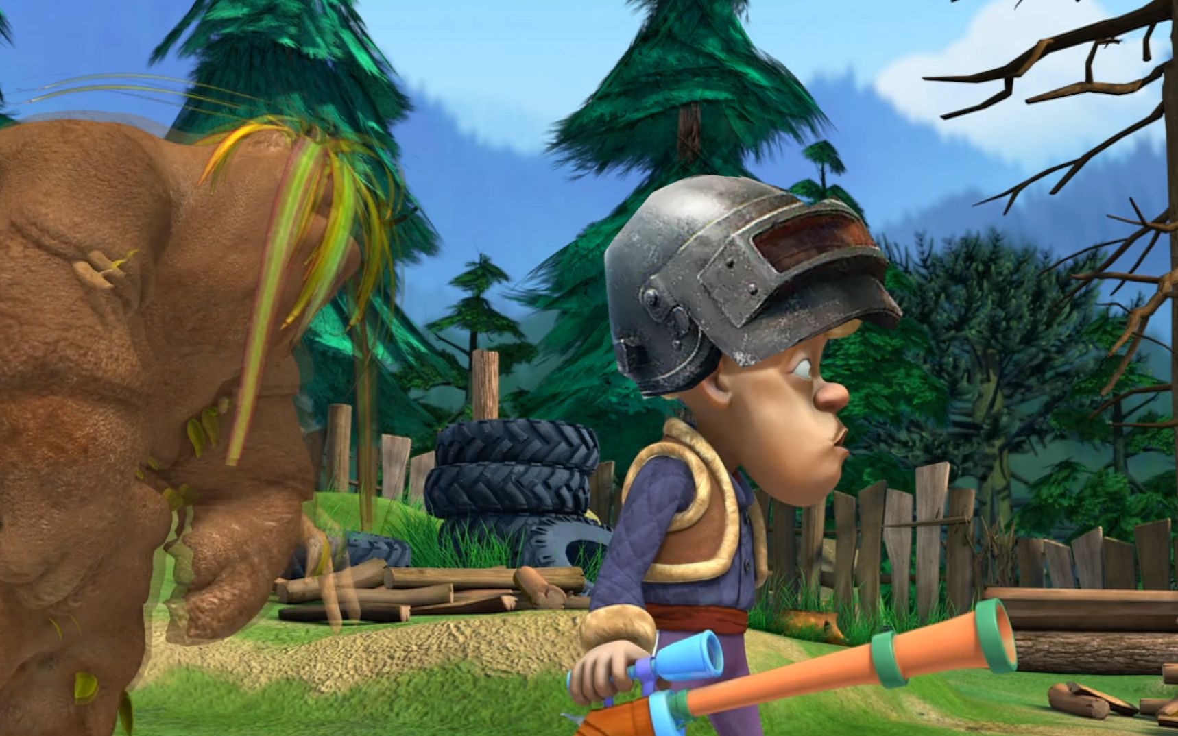 【四川方言熊出没】光头强大战狗熊泥巴怪?这口音笑的我肚子疼!