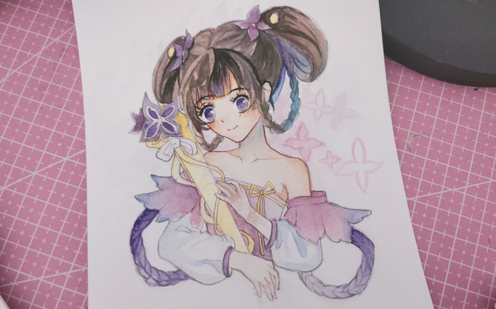 小乔丁香结原创同人水彩画